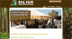 Desktop Screenshot of bigsurforagersfestival.org